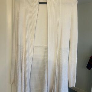 White House Black Market Cream Cardigan